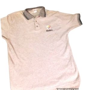 Mens vintage med Pittsburgh Steelers polo,sears